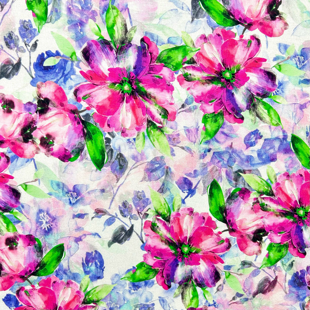 Solar Bouquet Viscose Nylon Fabric