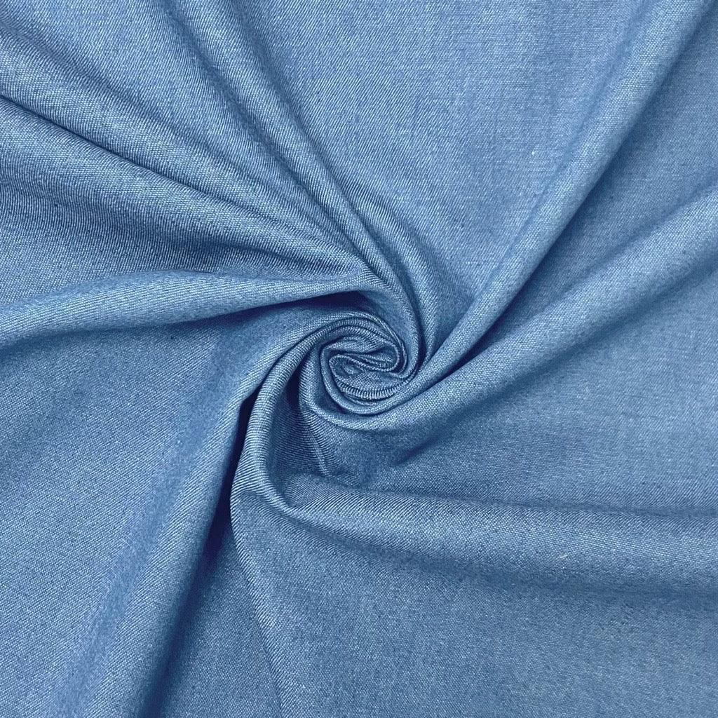 Lightweight 4oz Washed Denim Fabric - Pound Fabrics