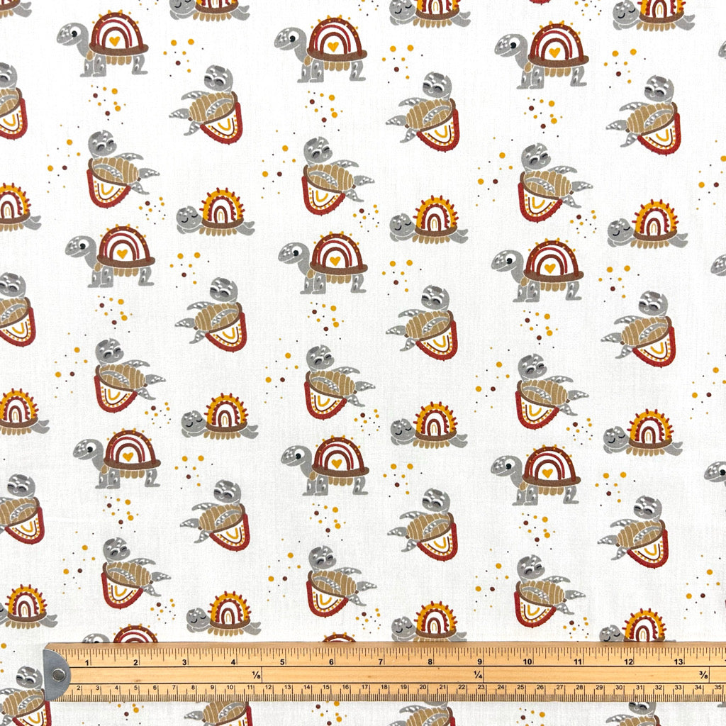 Turtle Bliss Cotton Poplin Fabric