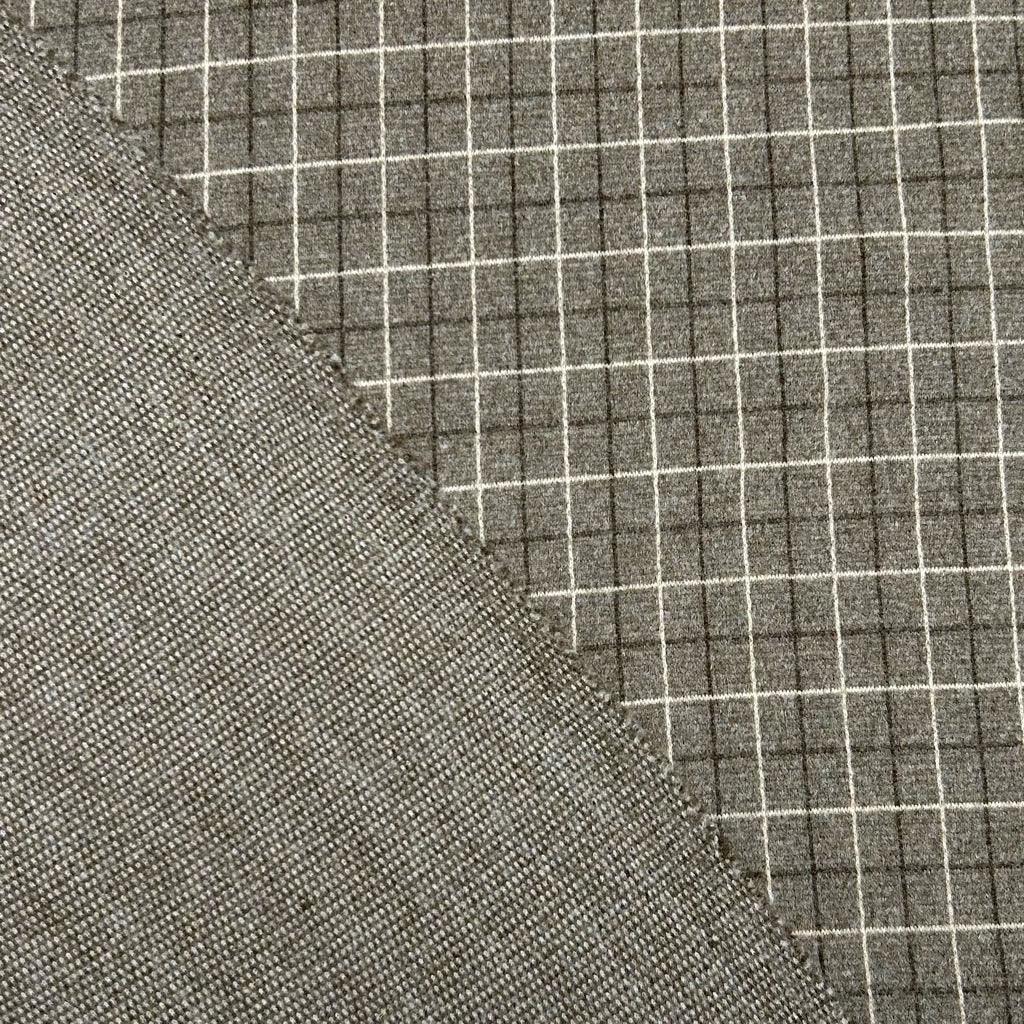 Checkered Soft Wool Touch Fabric - Pound Fabrics