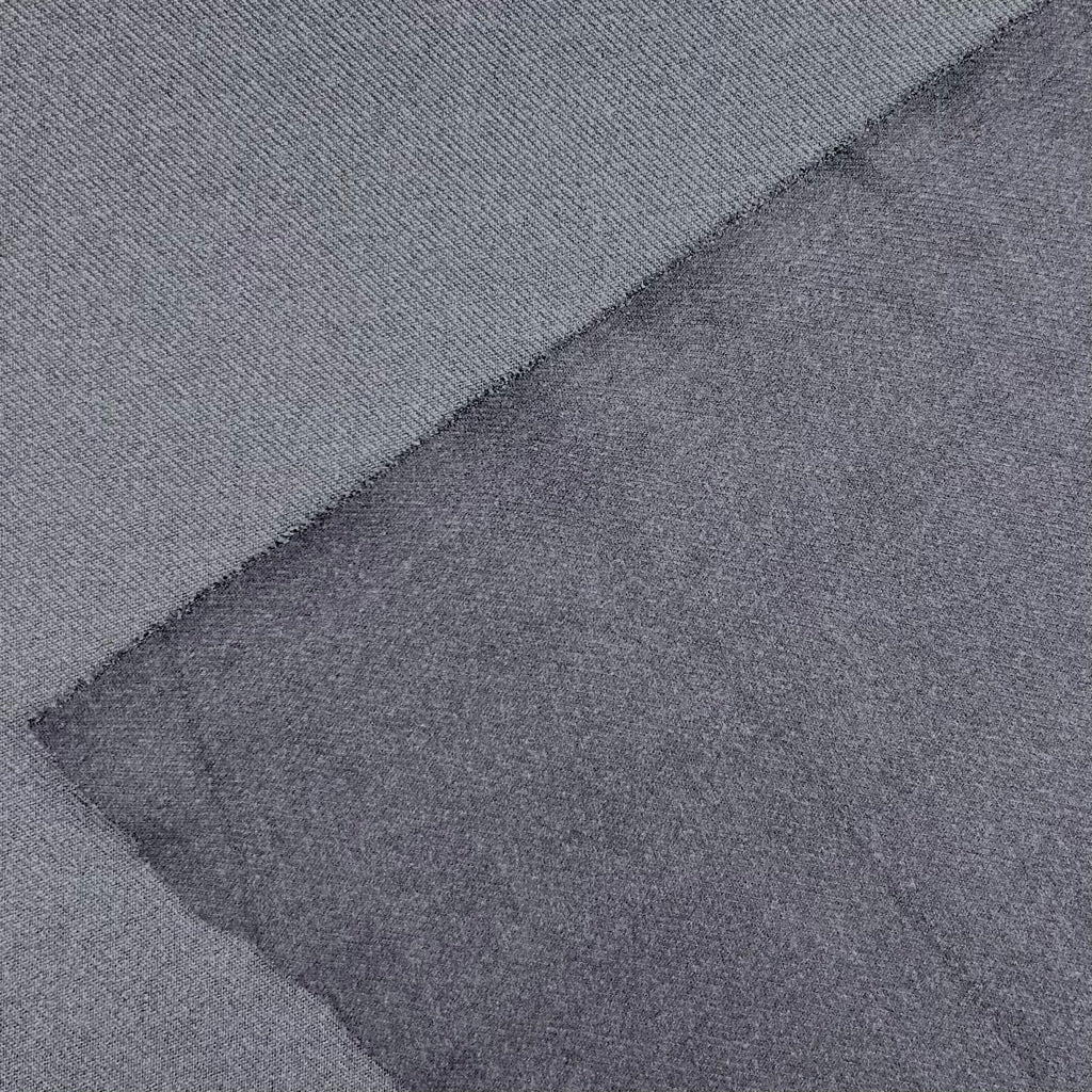 Twill Look Brushed Soft Knit Fabric