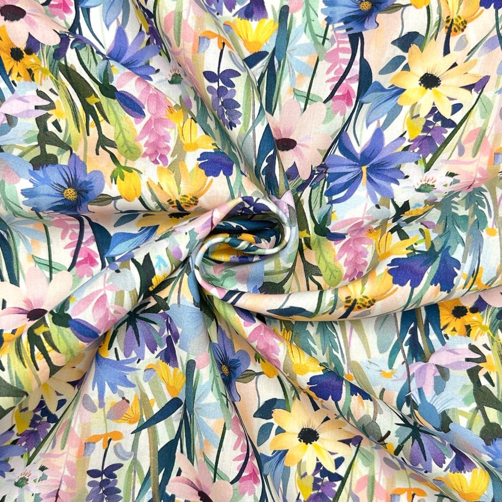 Garden Meadow Cotton Lawn Fabric