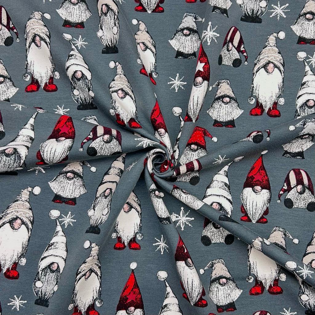 Vintage Gnomes Brushed French Terry Fabric - Pound Fabrics