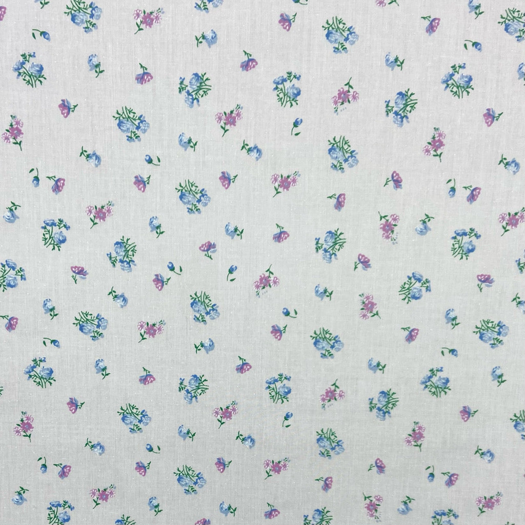 Rose Bouquets Polycotton Fabric - Pound Fabrics