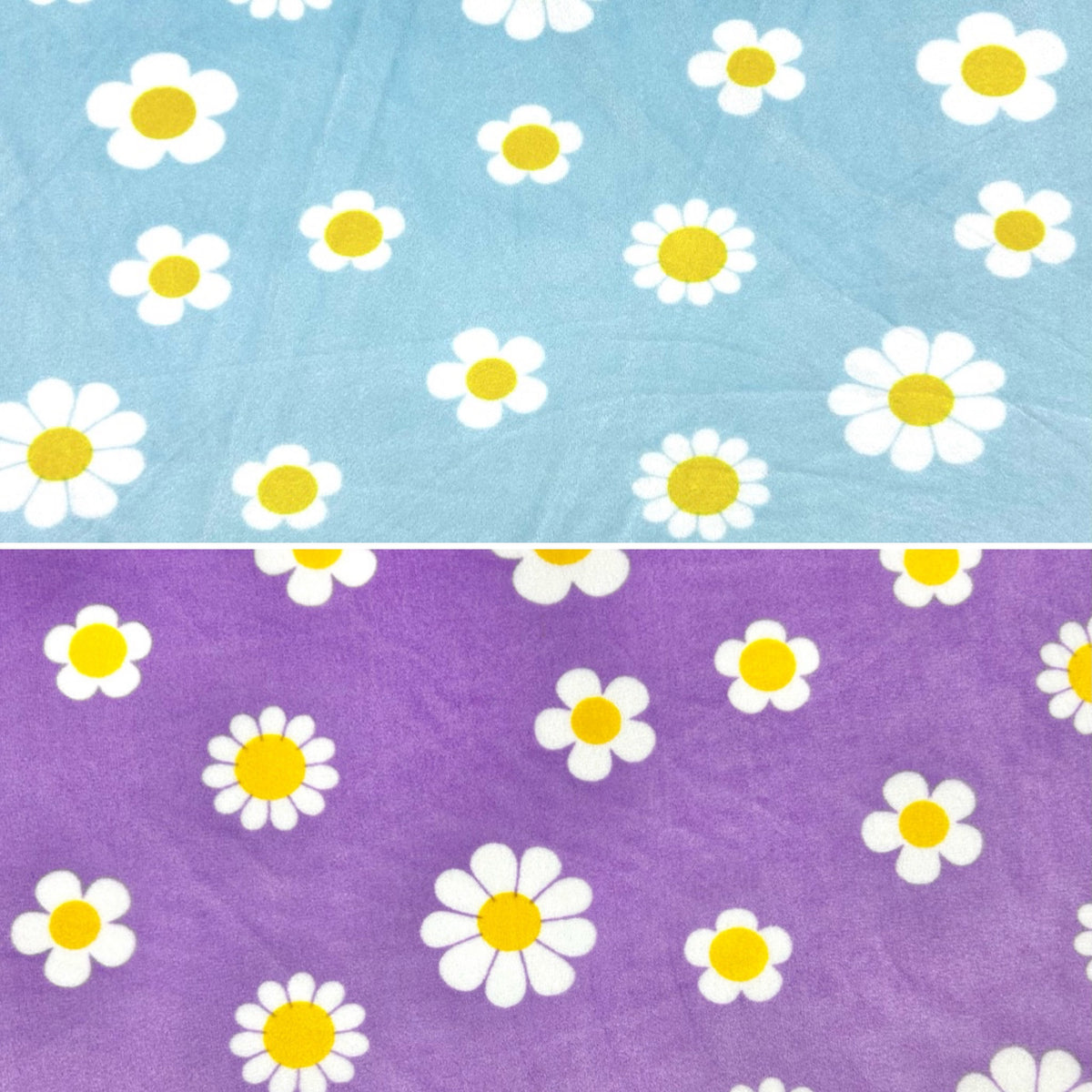 Little Daisies Fleece Jersey Fabric