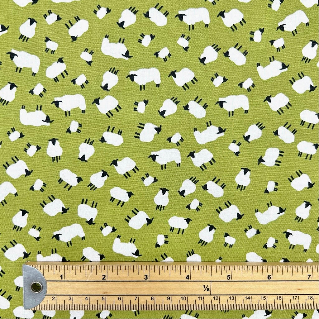 Tiny Lambs Rose & Hubble Cotton Poplin Fabric