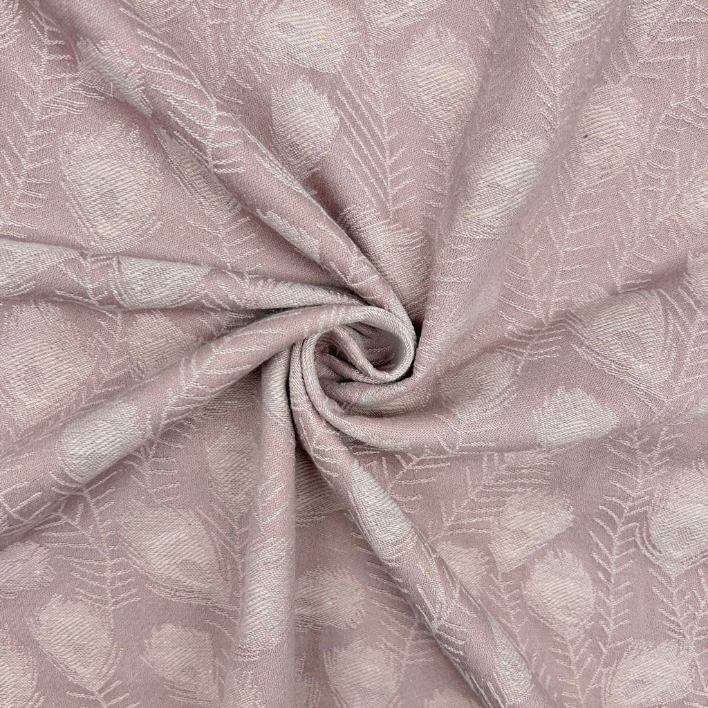 Feather Leaves Linen Viscose Fabric