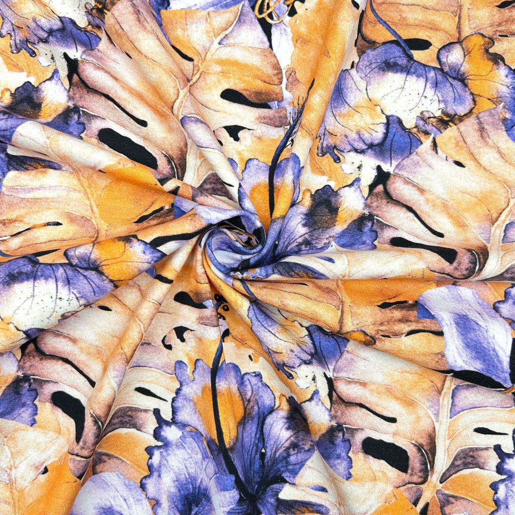 Botanical Fusion Cotton Jersey Fabric