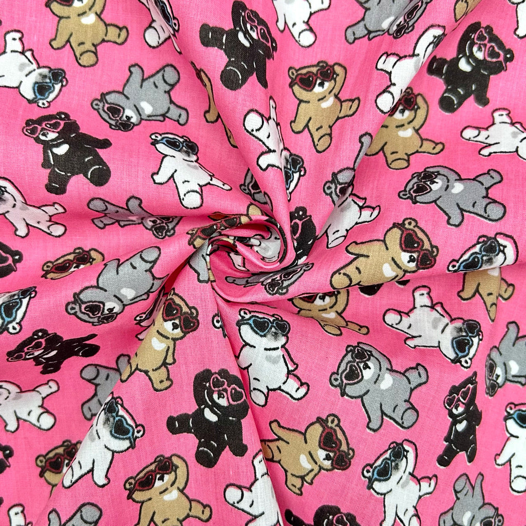 Cool Pugs Polycotton Fabric