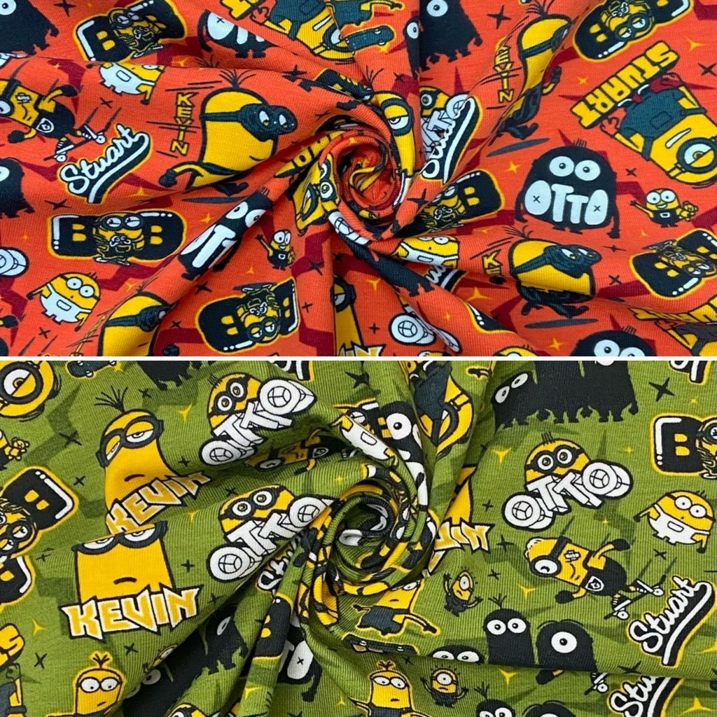 Minions in Action Cotton Jersey Fabric
