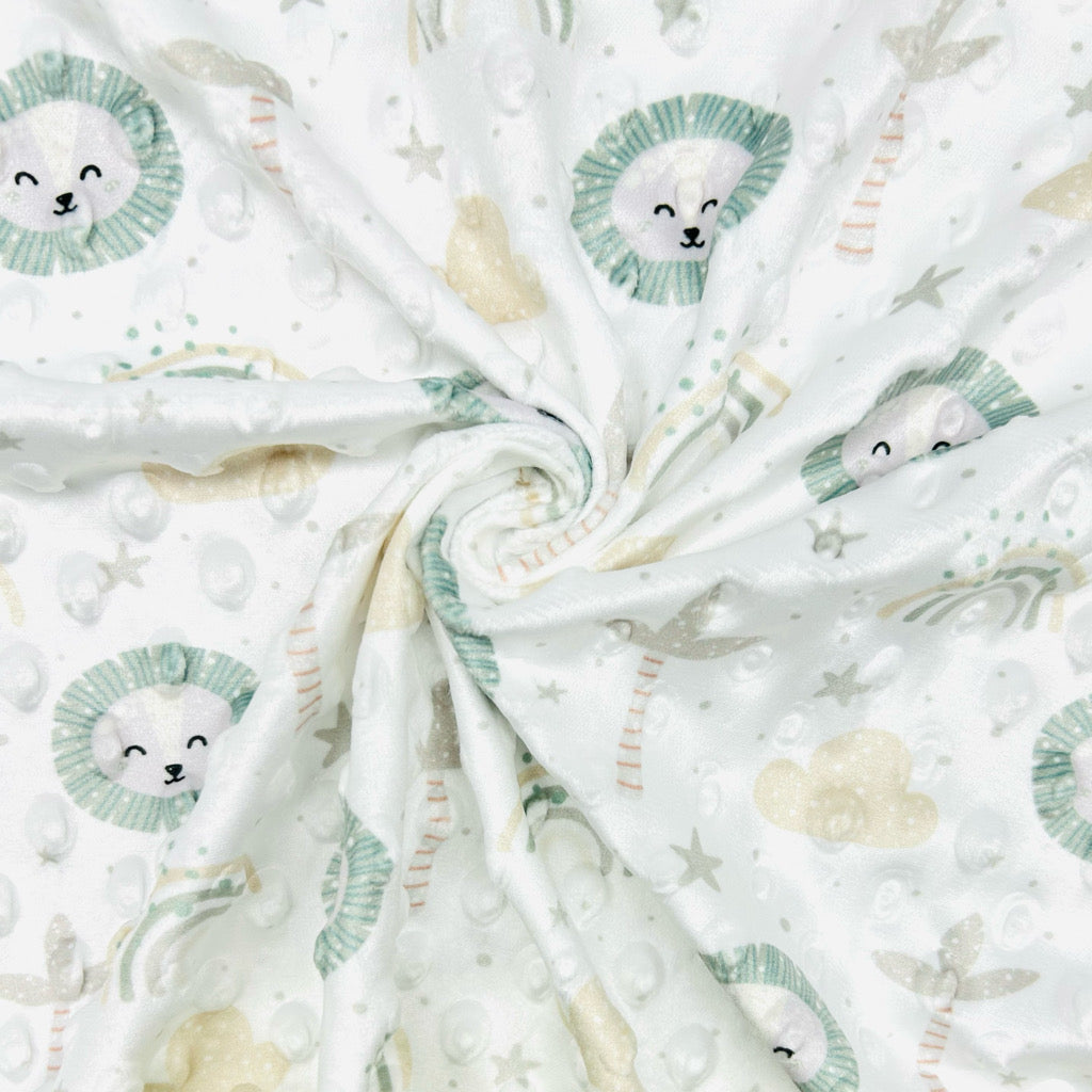 Rainbow Safari Dimple Fleece Fabric