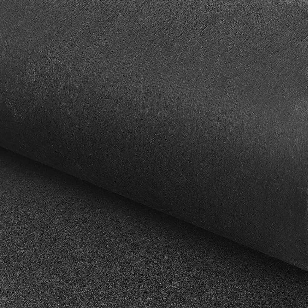 Black Iron on Interfacing - Medium Weight - 3 metre Pre-cut