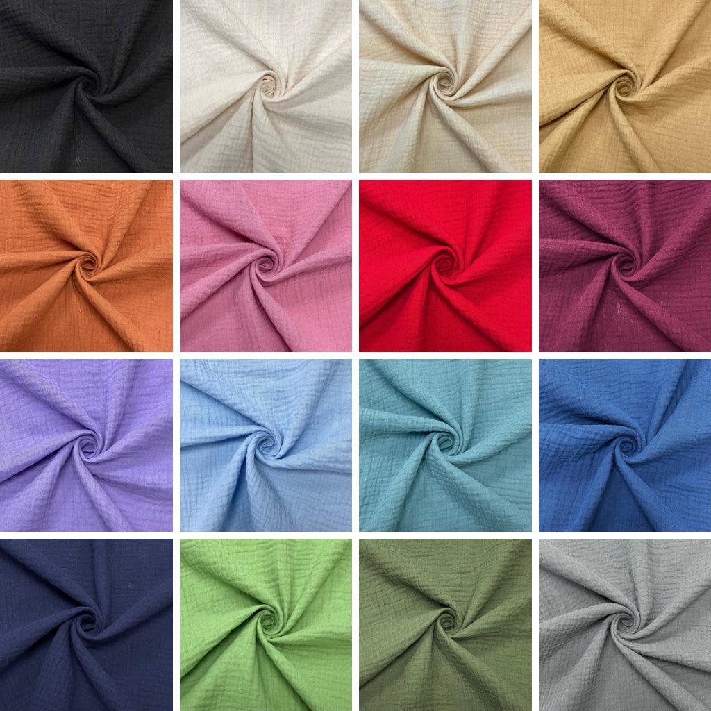 Plain Double Gauze Fabric - Pound Fabrics