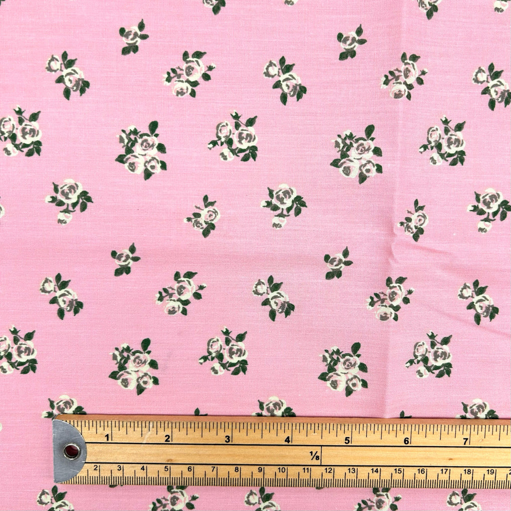 Blush Bouquet Polycotton Fabric - 3m Pre-cut