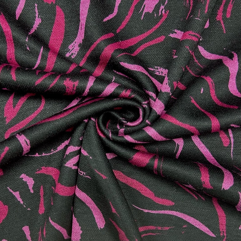 Wild Strokes Digital Modal-Touch Jersey Fabric