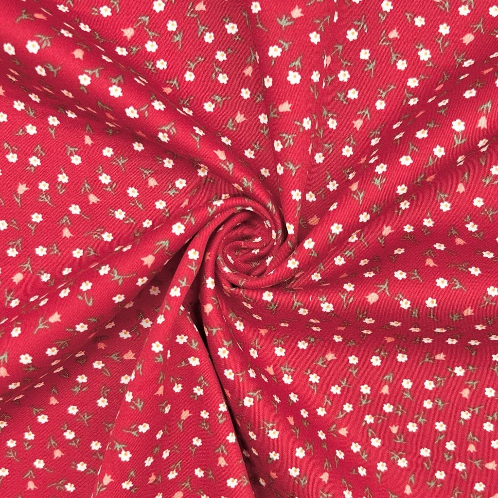 Tiny Garden Cotton Sateen Fabric