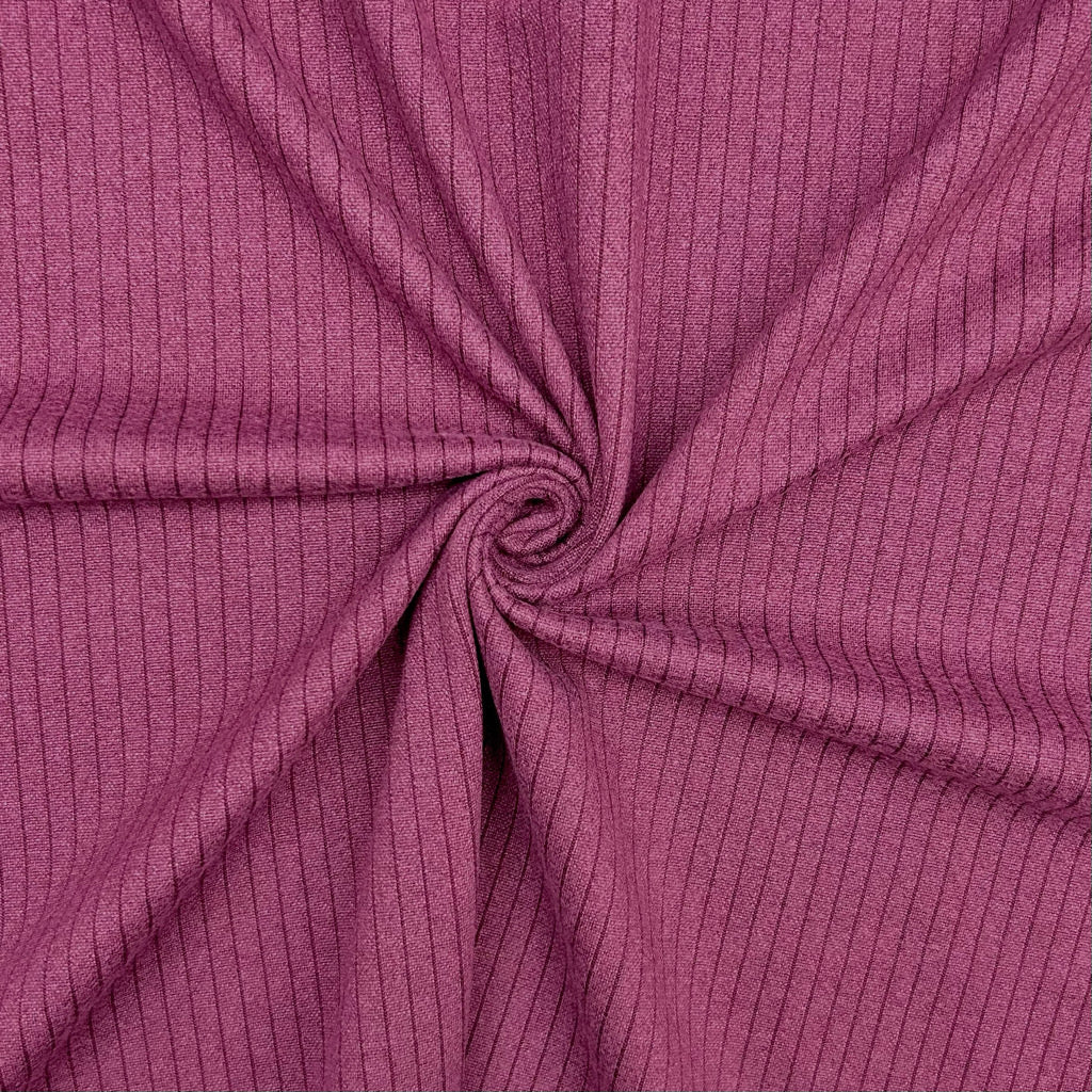 Narrow Stripes Brushed Soft Knit Fabric