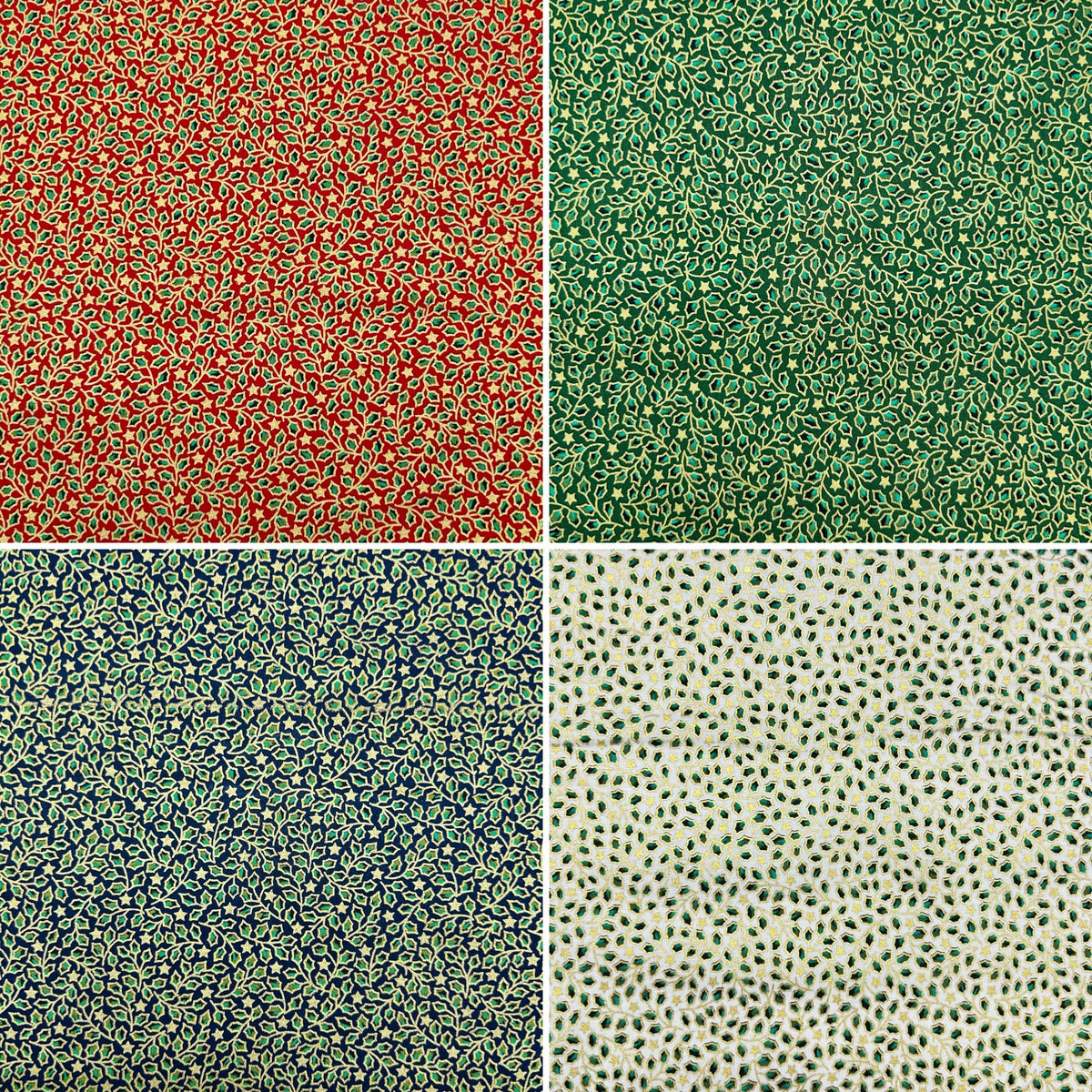 Winter Flourish Christmas Cotton Fabric