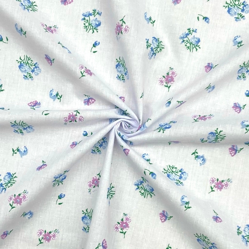 Rose Bouquets Polycotton Fabric