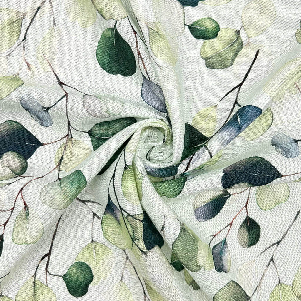 Petal and Vine Linen Viscose Fabric