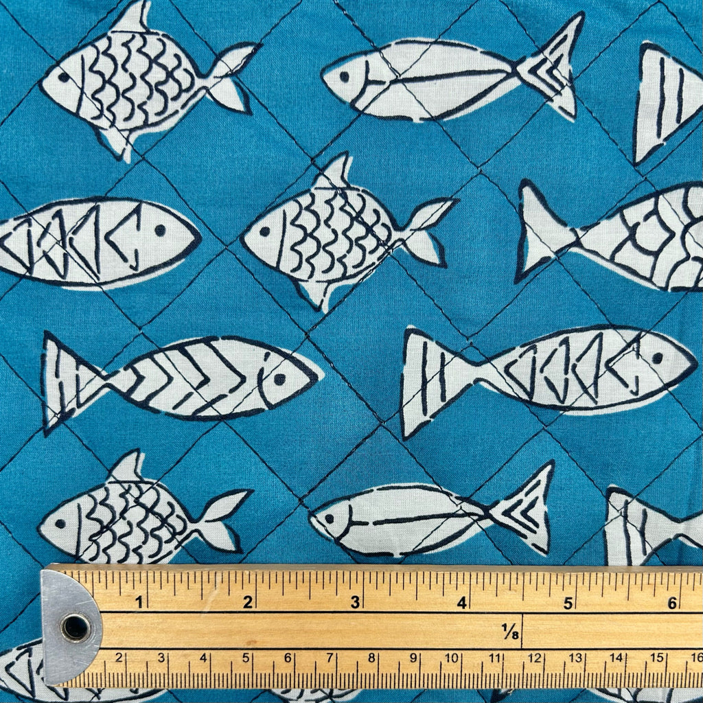 Fishing Village Quilted Cotton Fabric