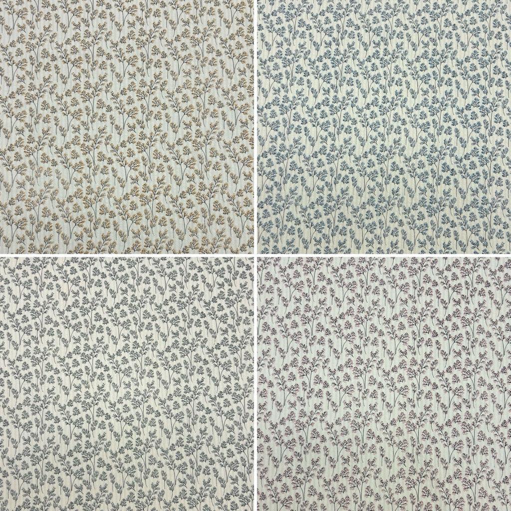 Blooming Branches Cotton Seersucker Fabric - Pound Fabrics