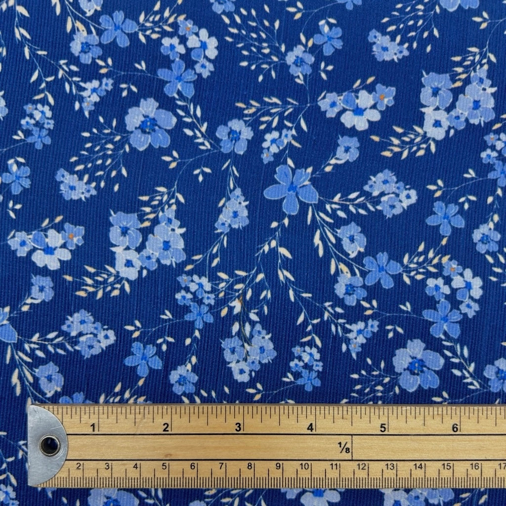 Scattered Blooms Needlecord Fabric