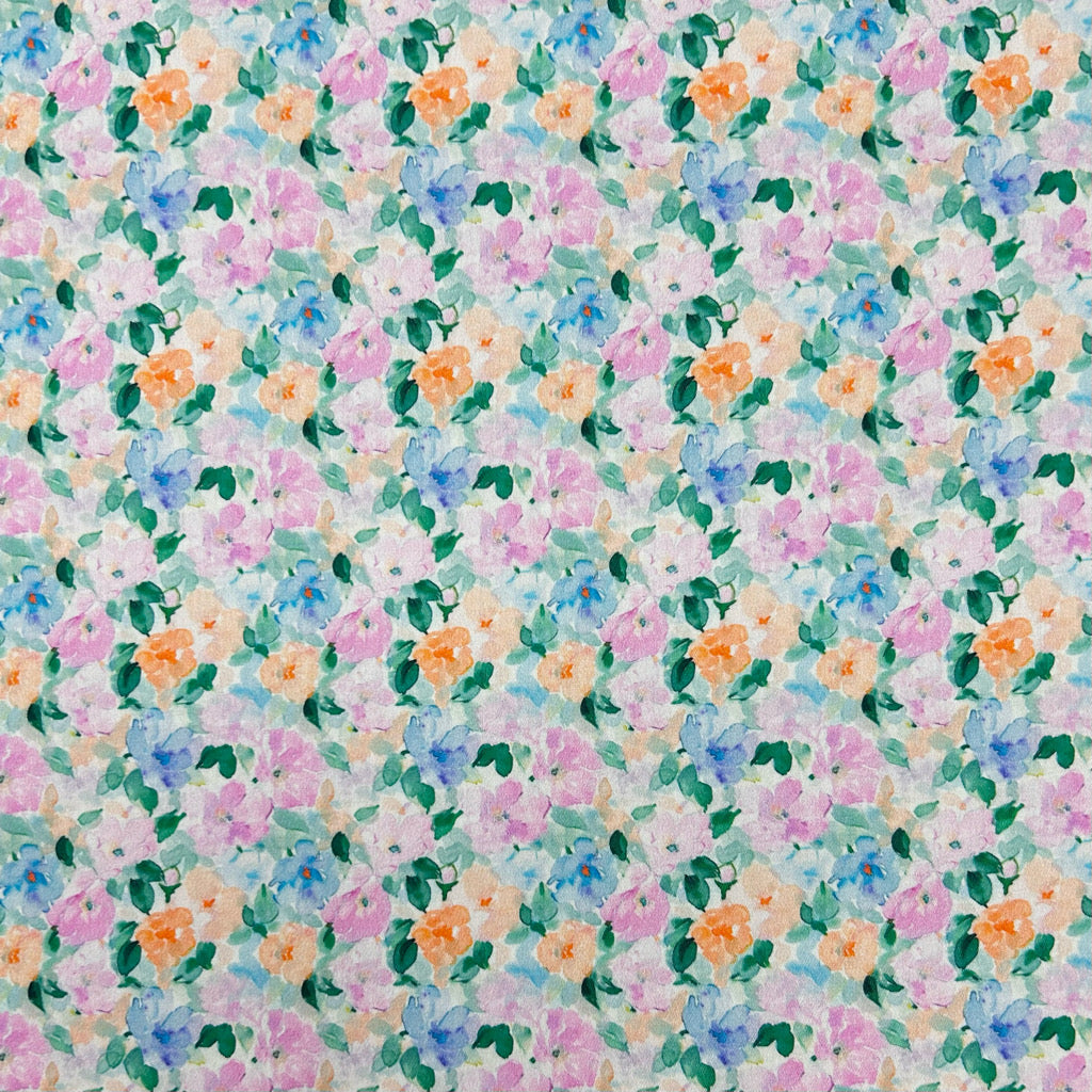 Gentle Blooms Cotton Sateen Fabric