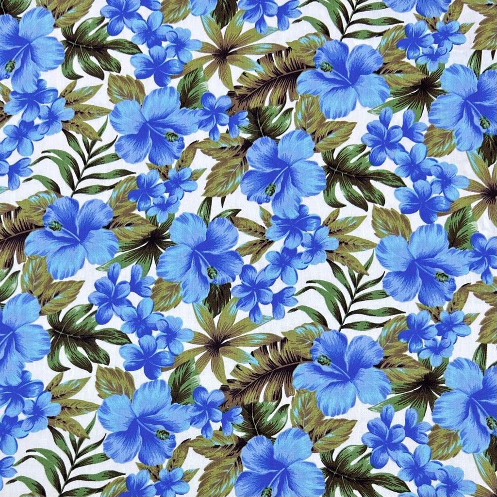 Blue Blooms Rose & Hubble Cotton Poplin Fabric | Best UK Prices