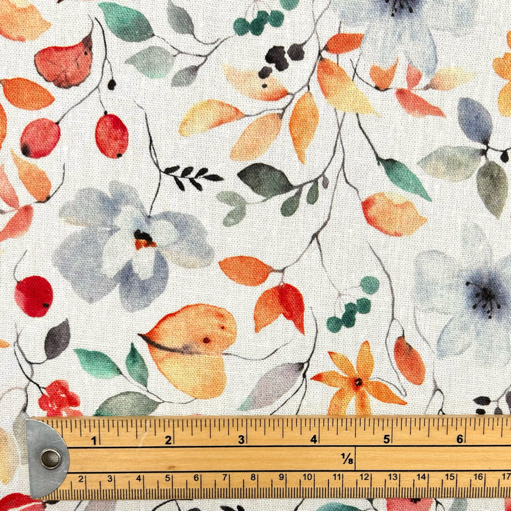 Falling Season Linen Viscose Fabric