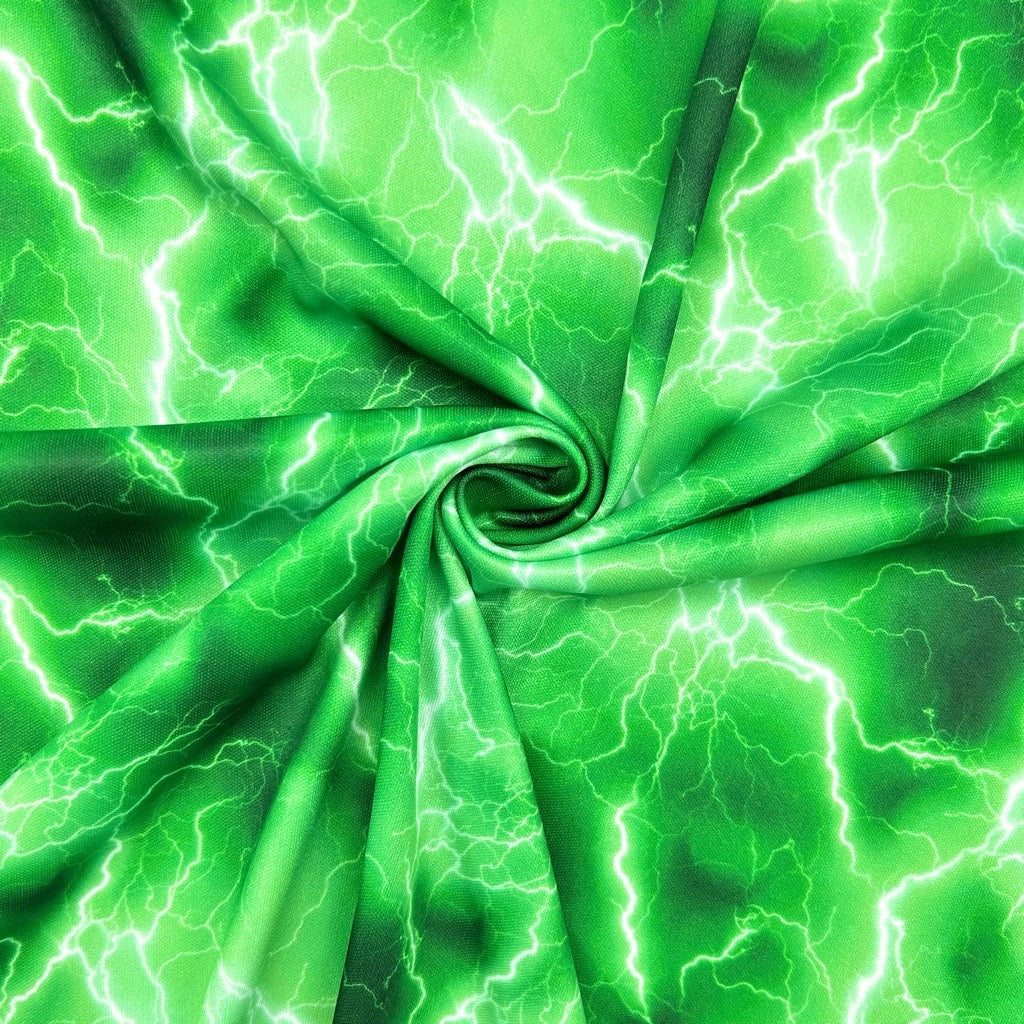 Electric Lightning Jersey Fabric