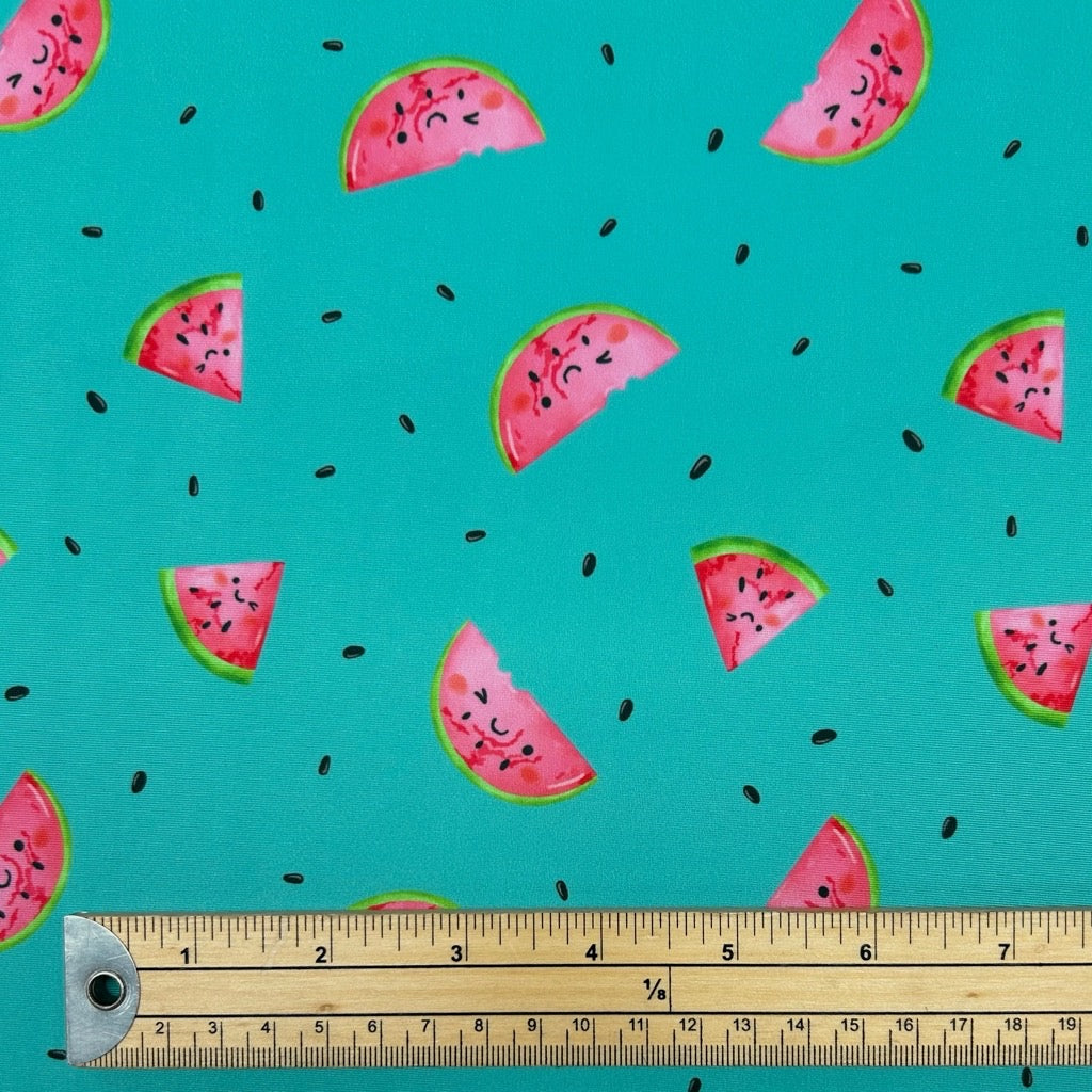 Watermelon Sprinkle Swimwear Jersey Fabric