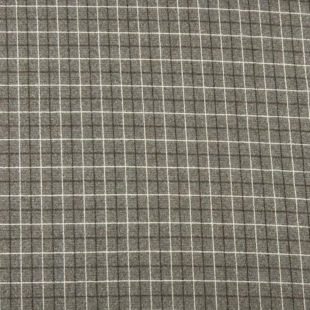 Checkered Soft Wool Touch Fabric - Pound Fabrics