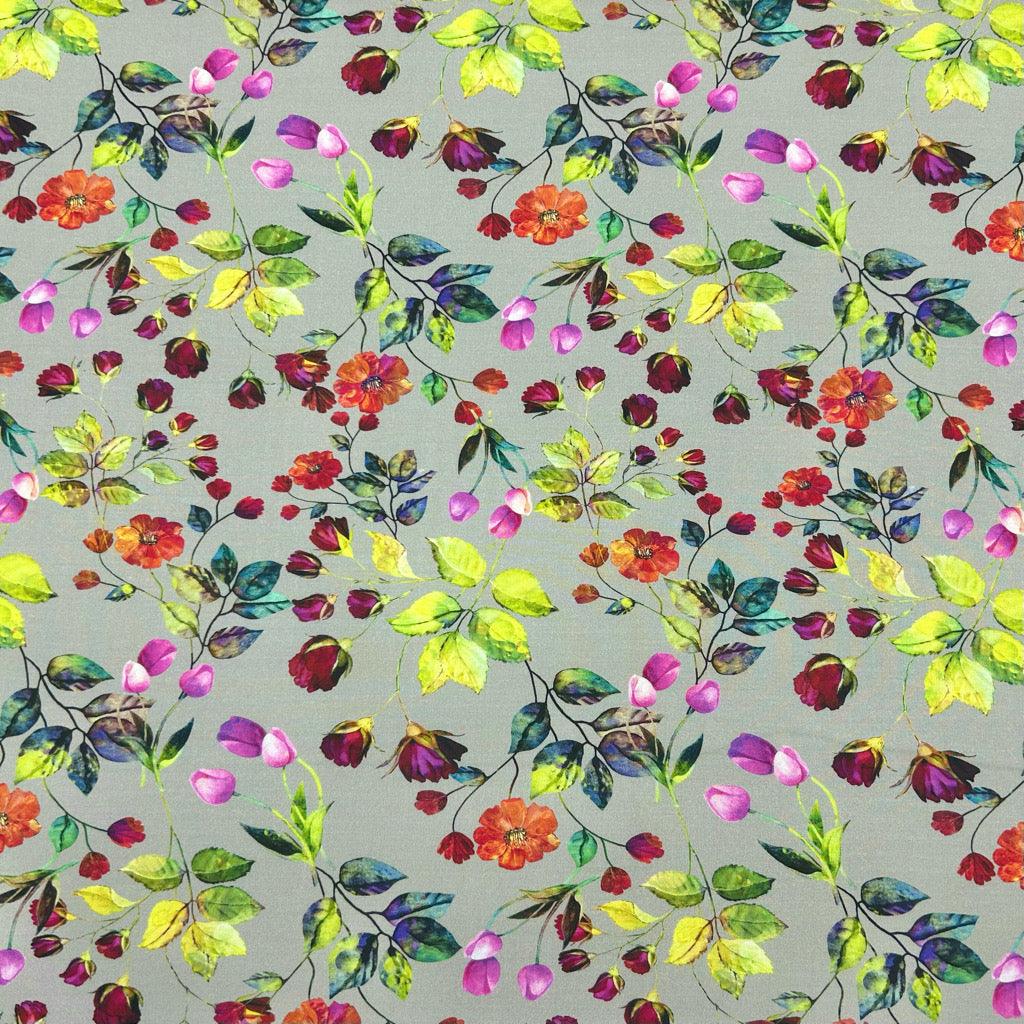 Spring Garden Viscose Challis Fabric