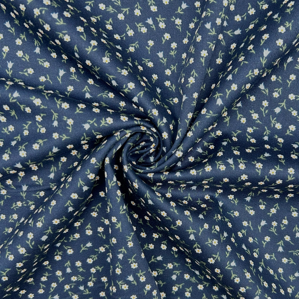 Tiny Garden Cotton Sateen Fabric