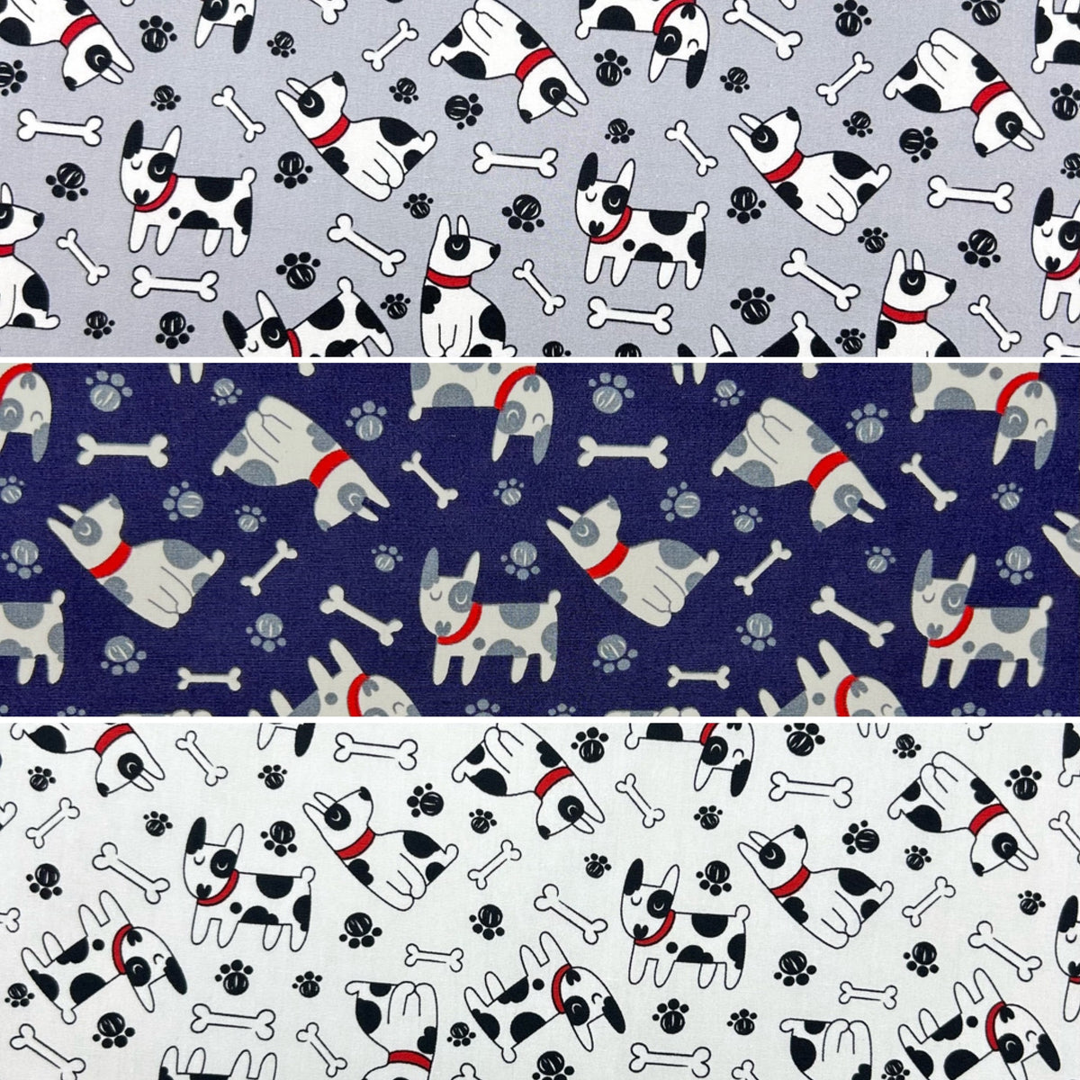 Puppy Paws Rose & Hubble Cotton Poplin Fabric