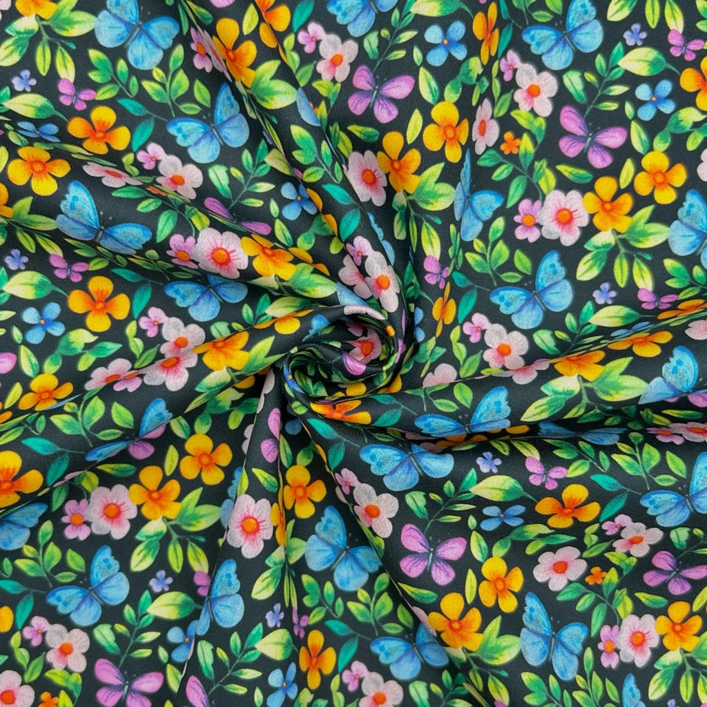 Summer Flutter Cotton Sateen Fabric