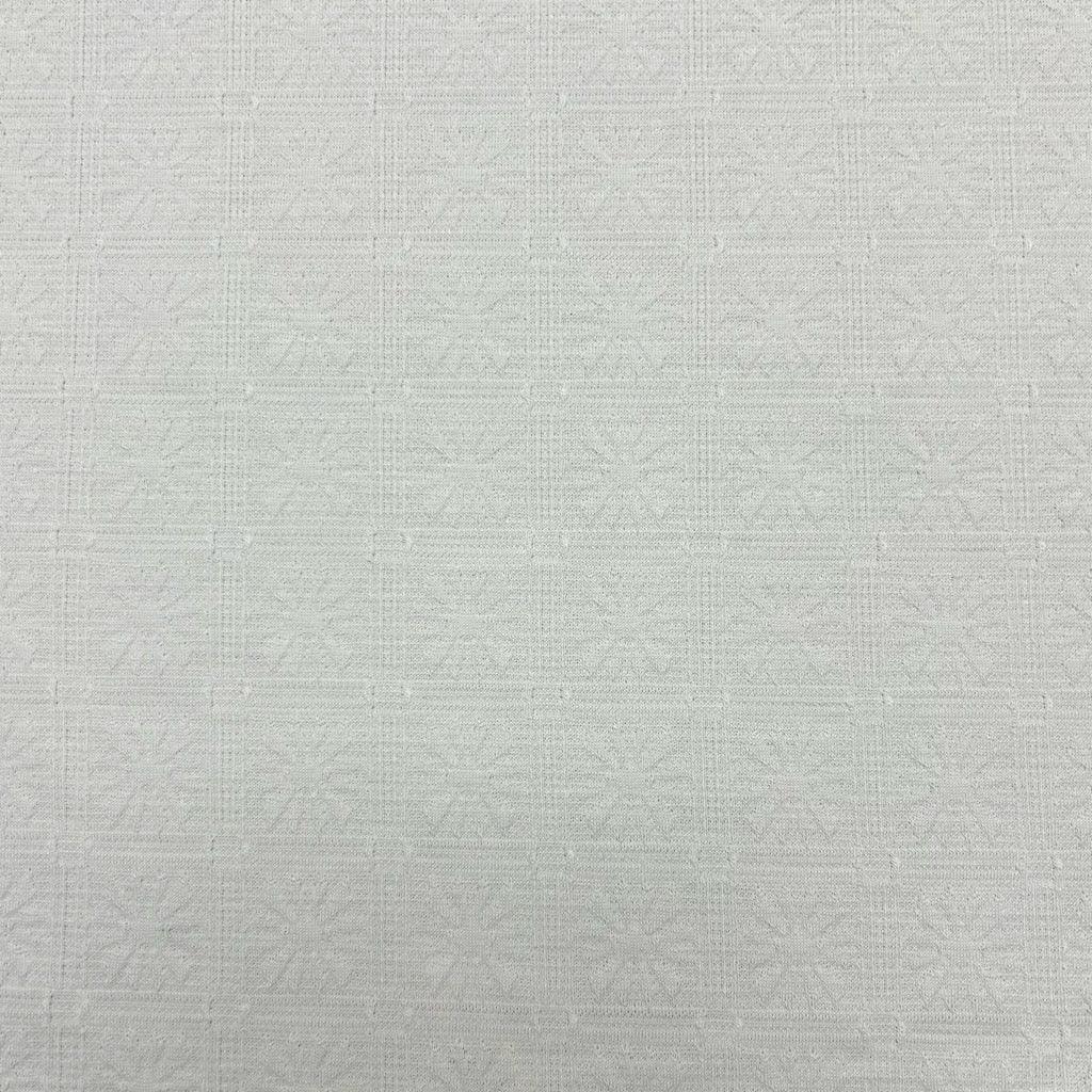 Ivory Jacquard Knit Fabric - Pound Fabrics