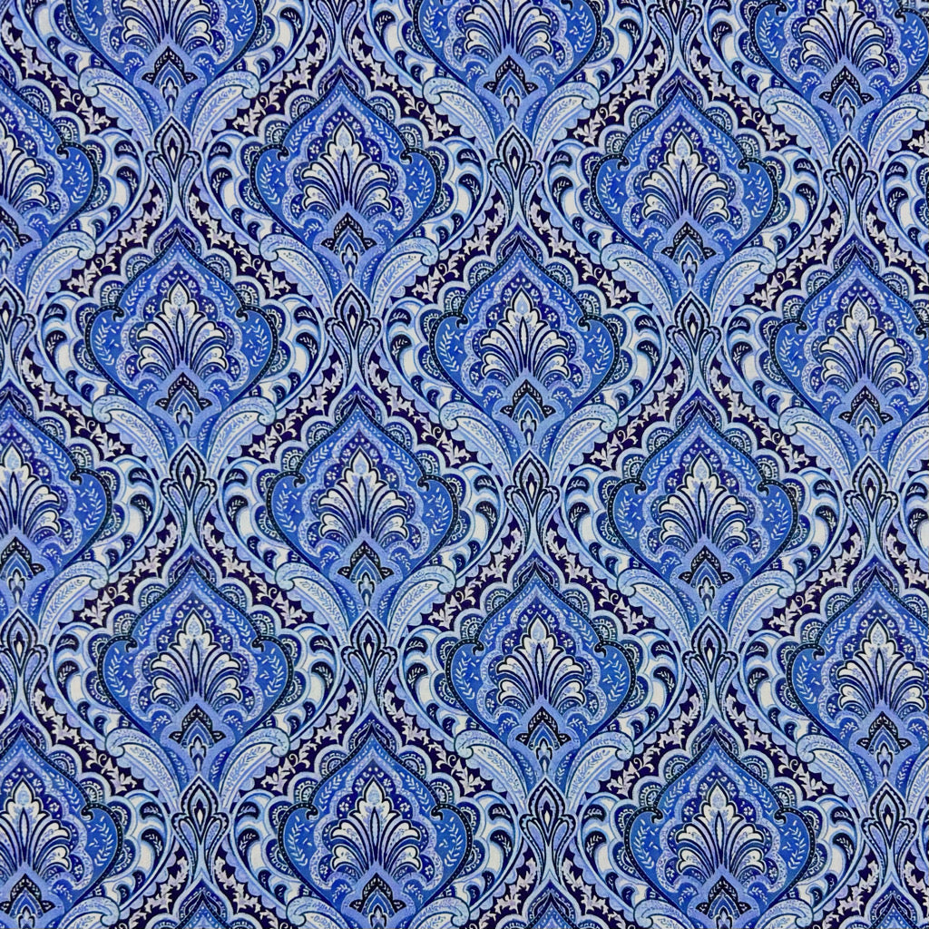 Heritage Damask Cotton Lawn Fabric
