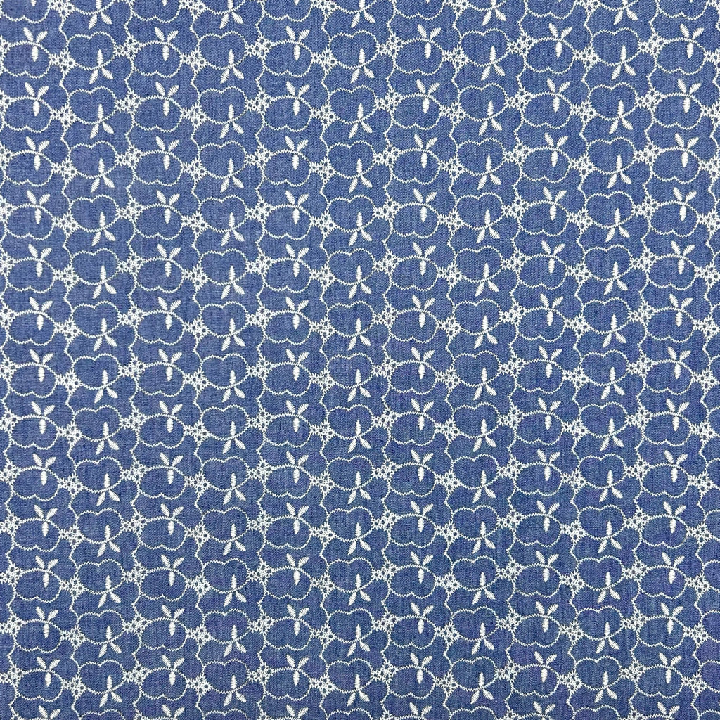 Soft Bloom Chambray Denim Fabric