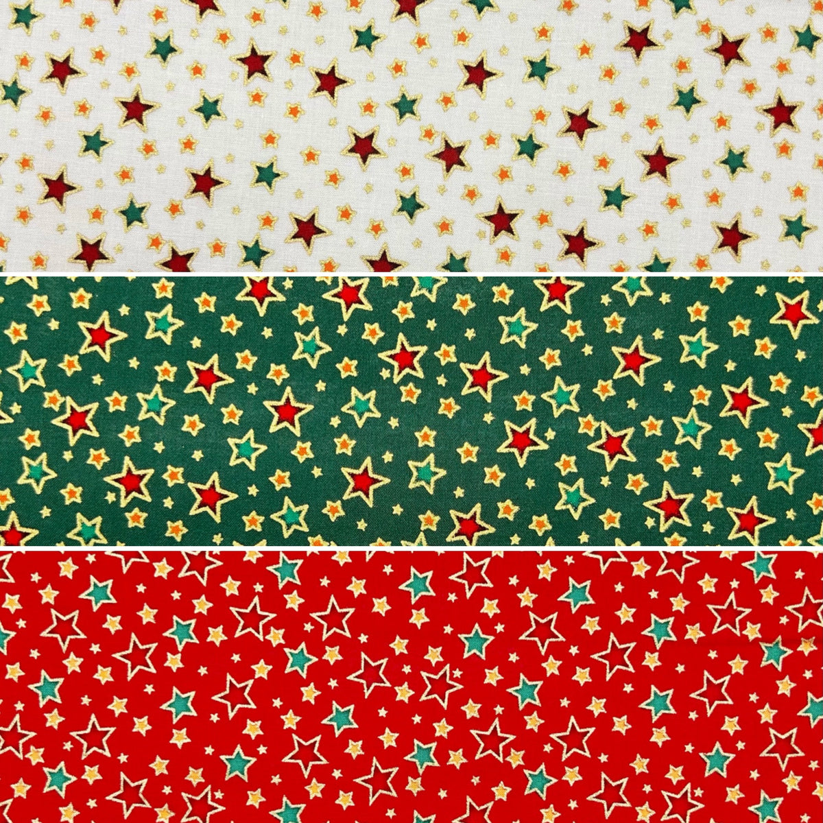 Festive Sparkle Christmas Cotton Fabric
