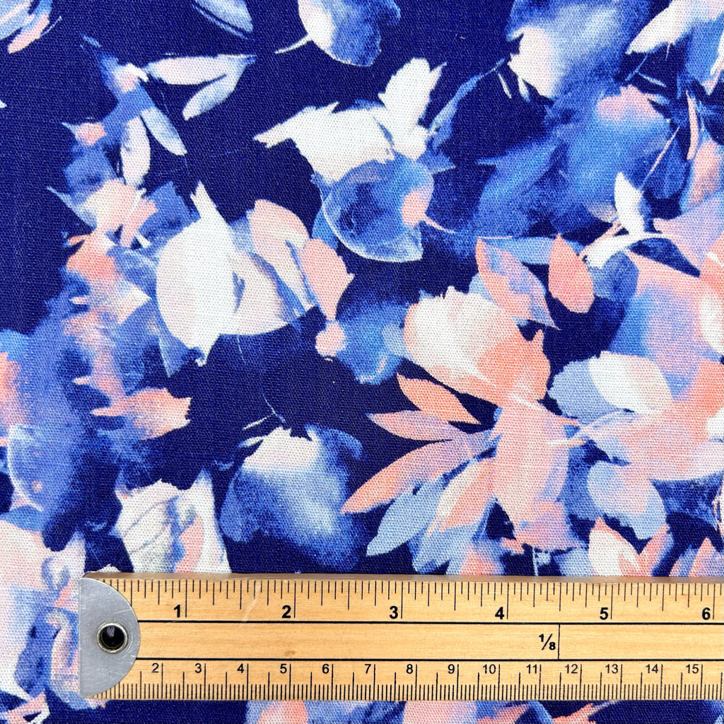 Wildflower Wash Stretch Linen Mix Fabric