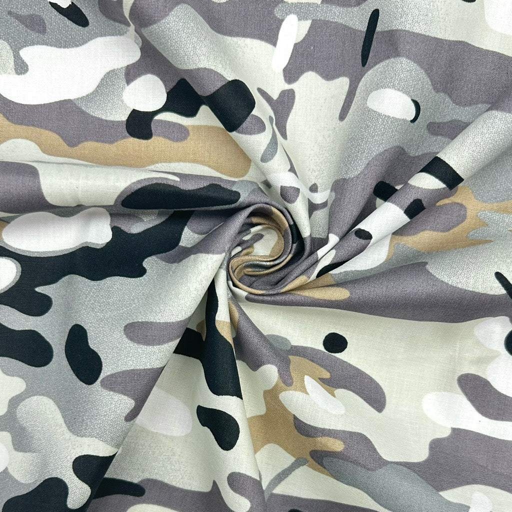 Shadow Strike Cotton Poplin Fabric