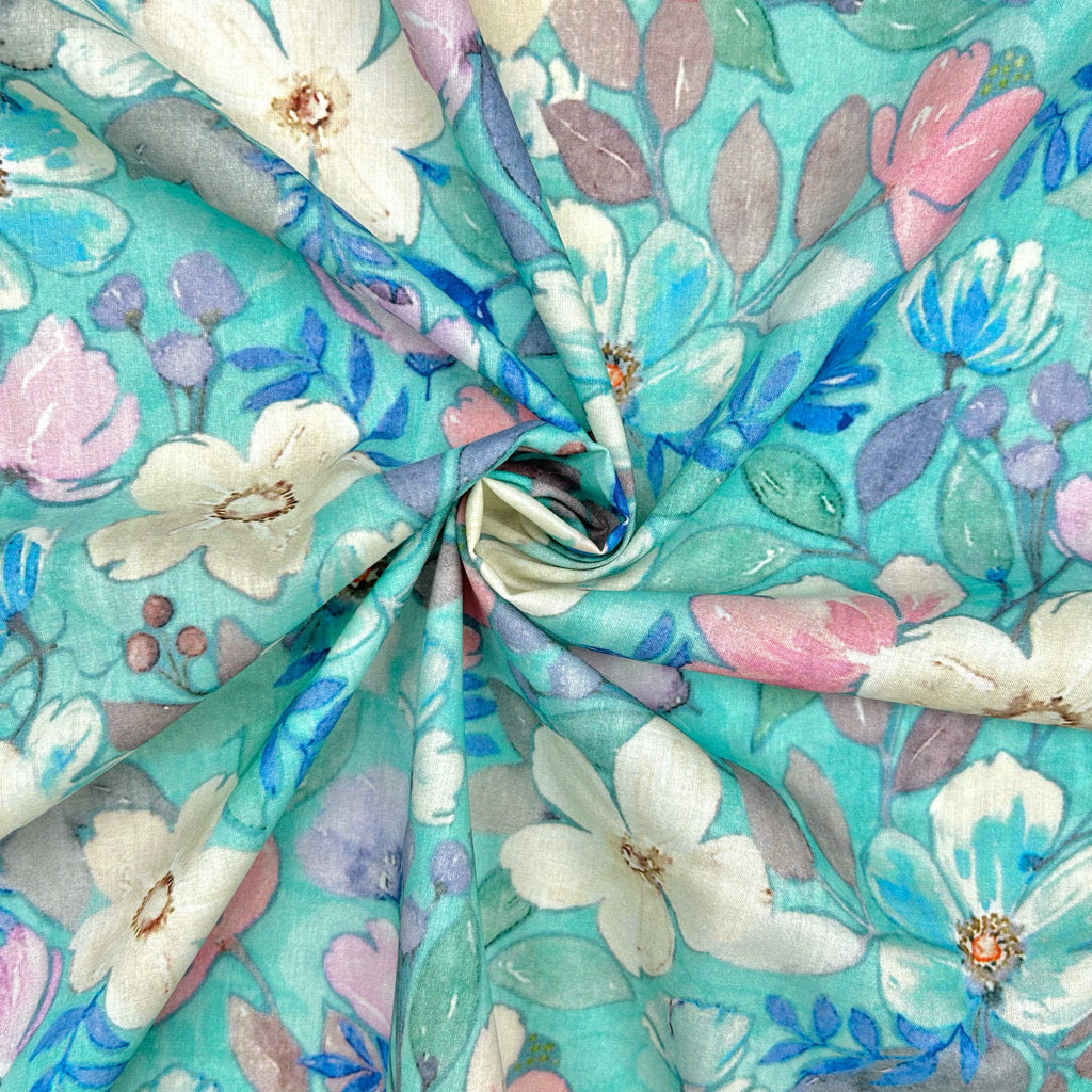Garden Petal Cotton Lawn Fabric