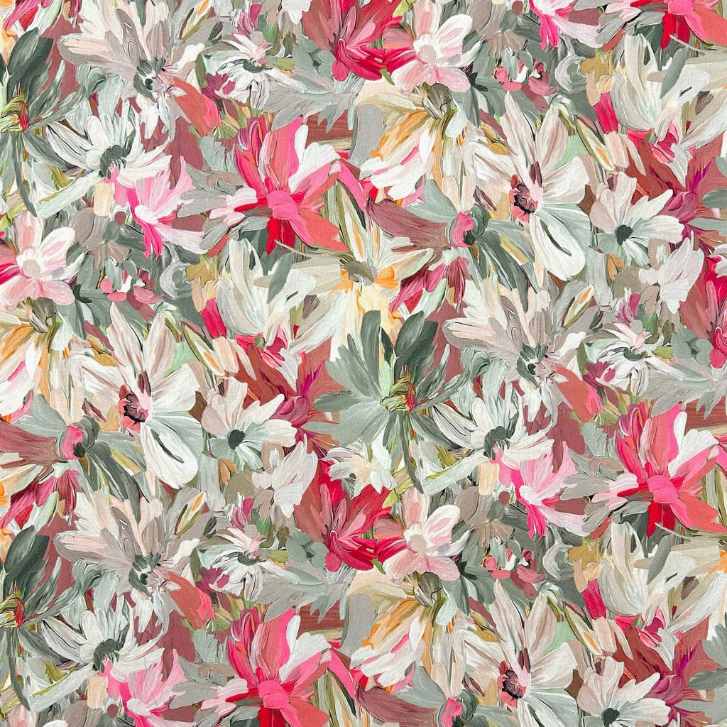 Botanical Flow Viscose Fabric