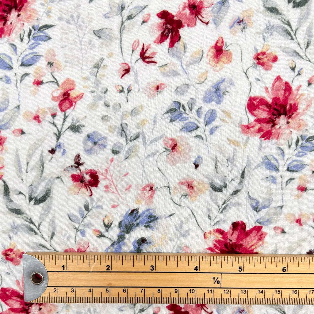 Floral Cloud Double Gauze Fabric