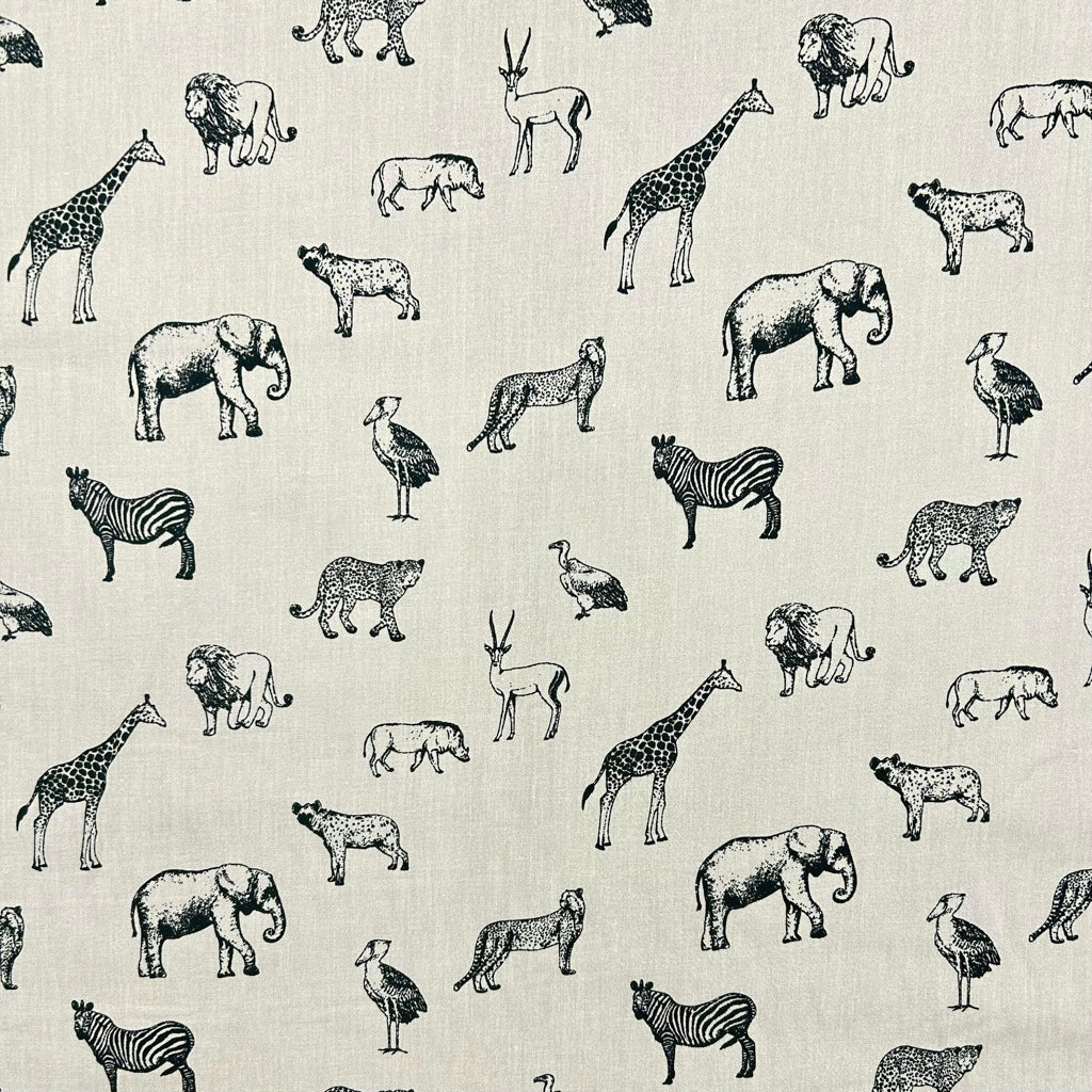 Jungle Adventure Cotton Poplin Fabric