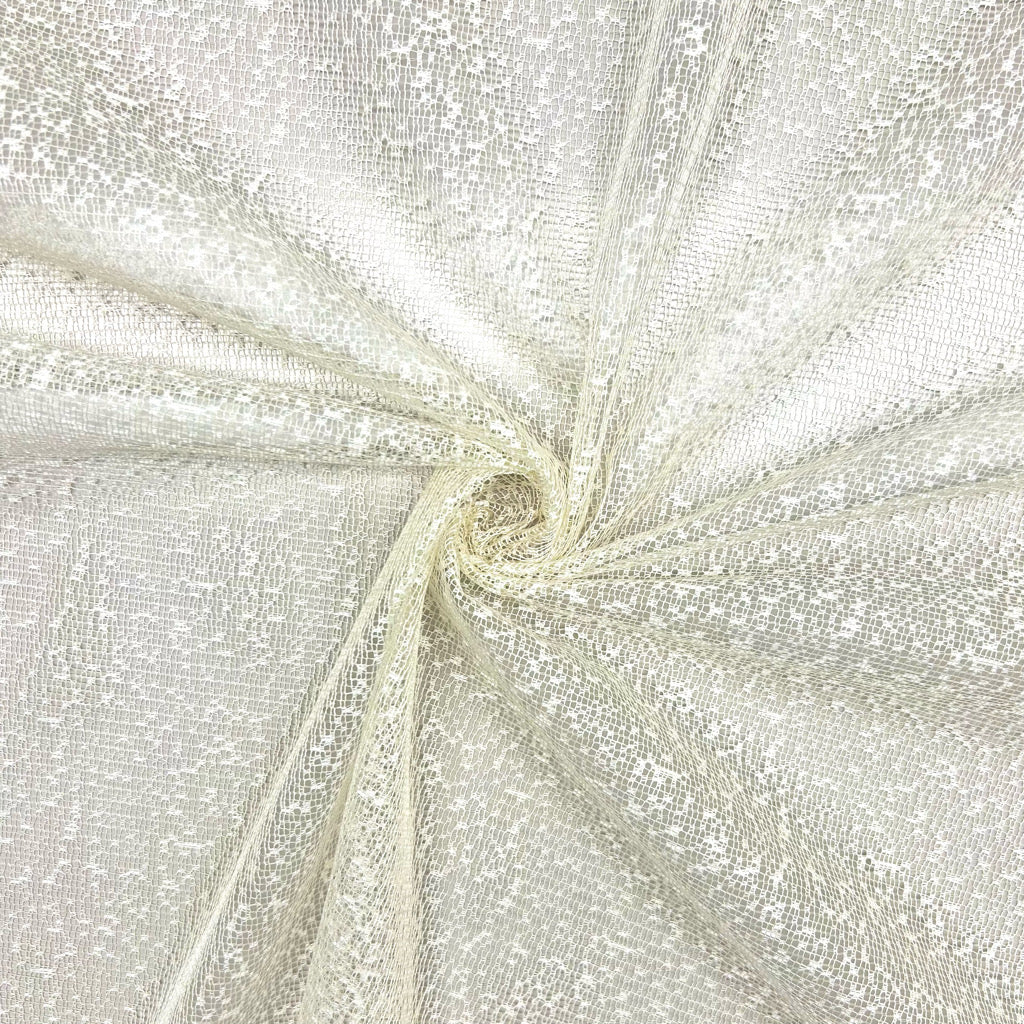 Soft Net Embroidery Curtain Voile Fabric