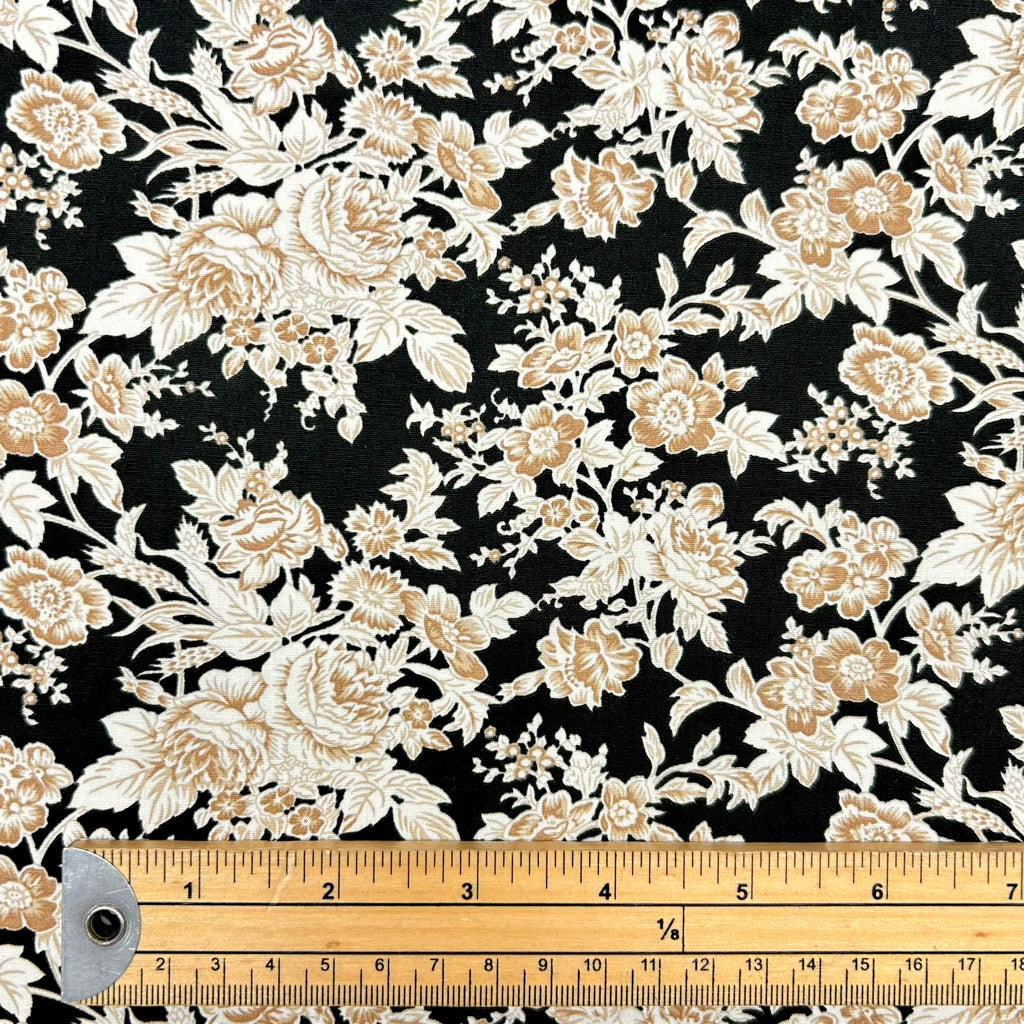 Heritage Blossom Rose & Hubble Cotton Poplin Fabric