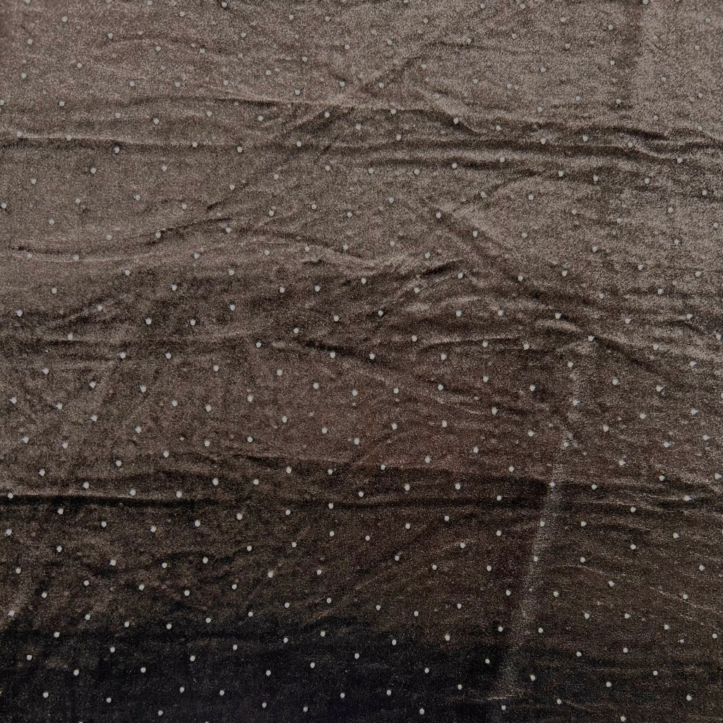 Silver Stones Velvet Fabric
